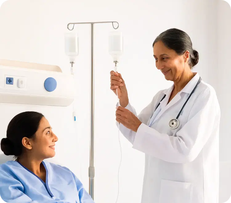 Doctor with new patient